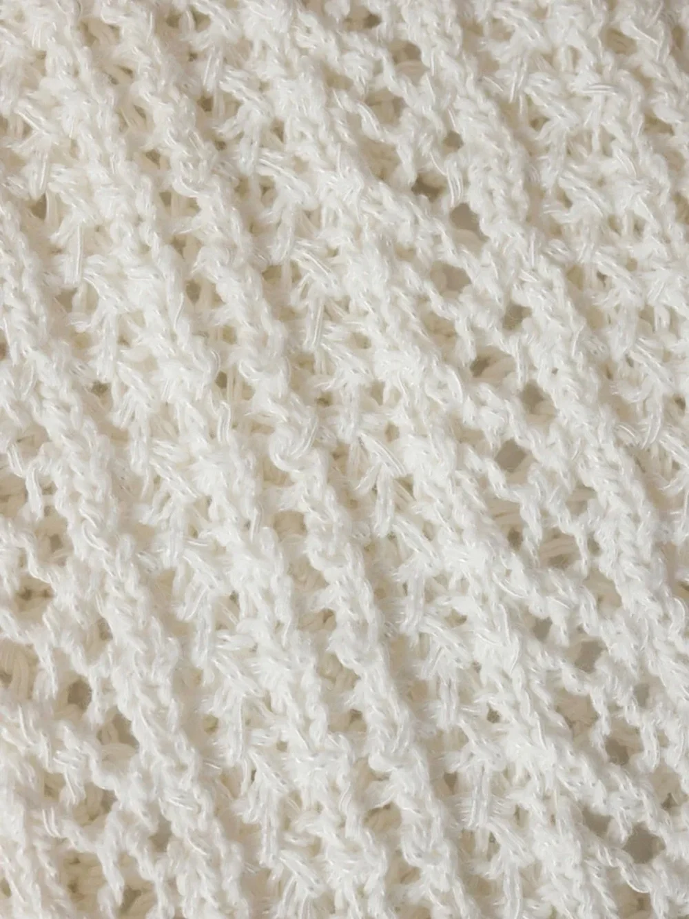 Z Supply Hullen Diamond Crochet Cotton Sweater - Relaxed Lightweight Knit